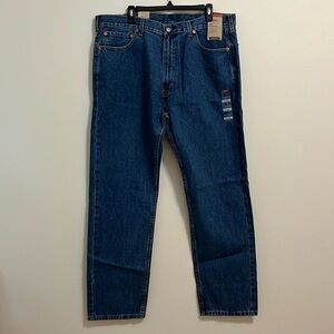 Levi’s 505 regular jeans men’s 40 x 32 blue denim straight leg new never worn
